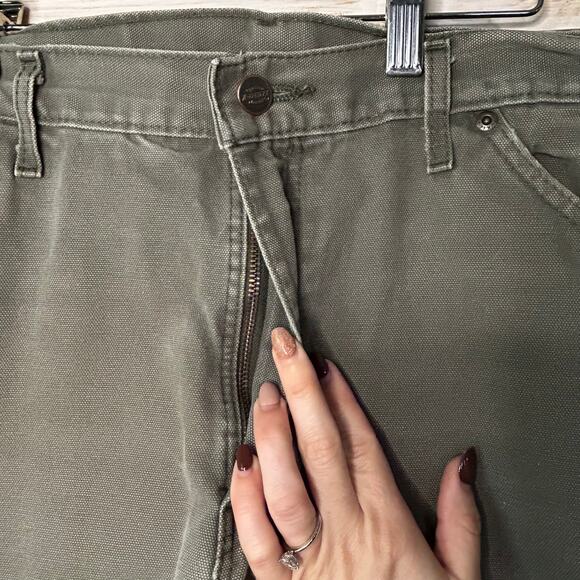 Gray Green 36 x 34 Dickies Work Pants - Picture 9 of 13